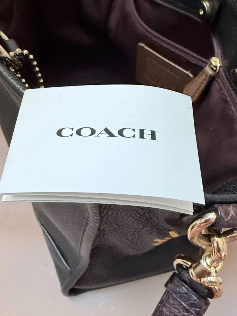 RARE Coach x Jean-Michel Basquiat Dempsey Carryall C5661 Black Leather